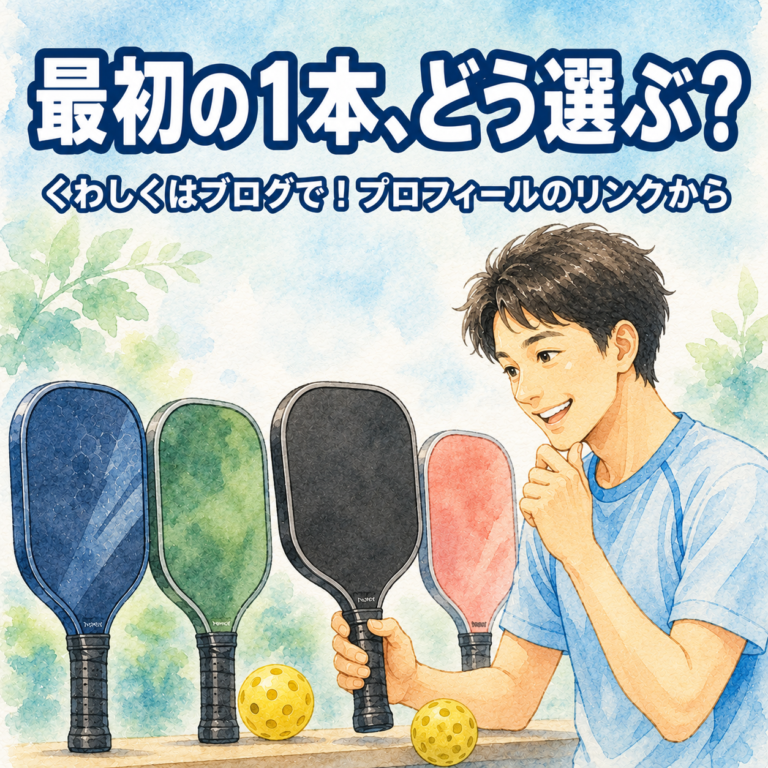 初心者向けピックルボールパドルおすすめ5選【最初の1本で失敗しない選び方】