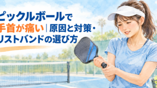 ピックルボールで手首が痛い｜原因と対策・リストバンド／サポーターの選び方