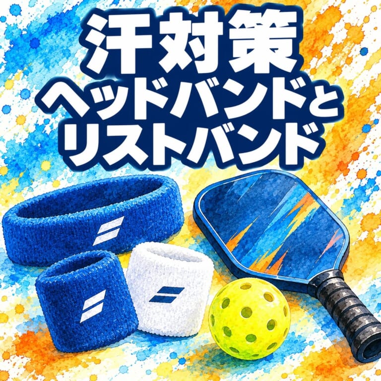 ピックルボールの汗対策｜ヘッドバンドとリストバンドの選び方