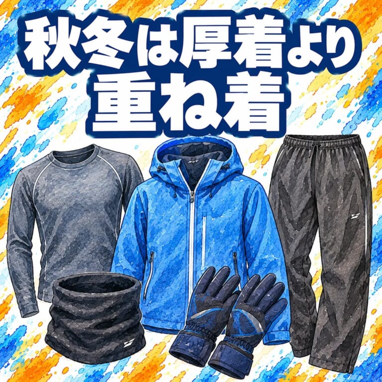 ピックルボールの秋冬の服装｜重ね着の基本と防寒小物