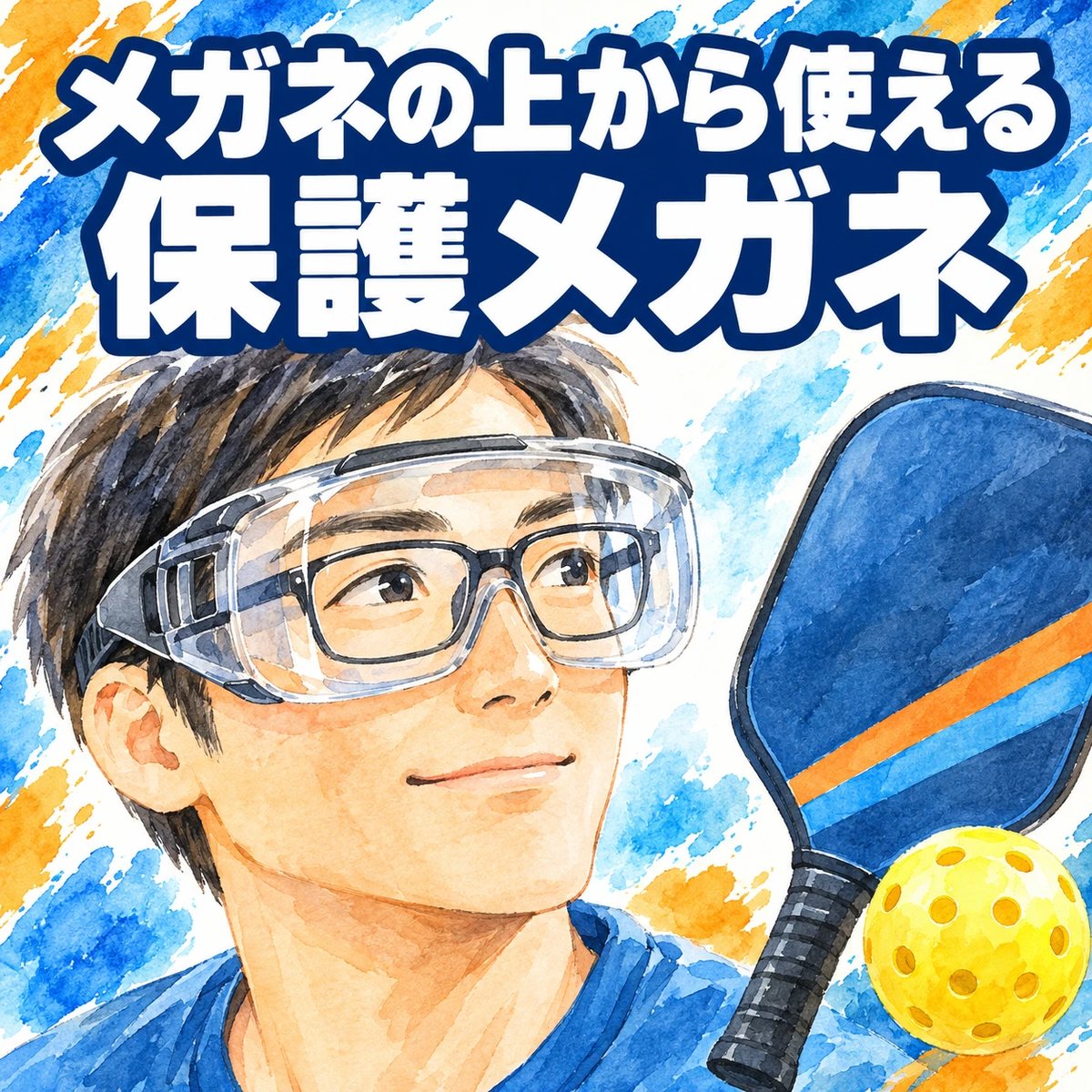 メガネの上から使える保護メガネのアイキャッチ
